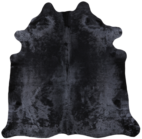 Black Dyed Cowhide Natural Cowhide Rug - XX-Large 7' 5