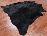 Thumbnail for Black Dyed Cowhide Natural Cowhide Rug - XX-Large 7' 5