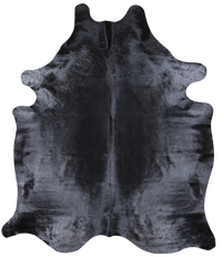 Thumbnail for Black Dyed Cowhide Natural Cowhide Rug - XX-Large 8' 2