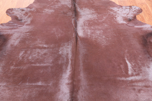 Brown Dyed Cowhide Natural Cowhide Rug - Large 6' 6