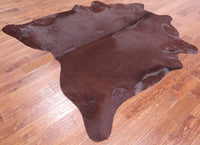 Thumbnail for Brown Dyed Cowhide Natural Cowhide Rug - Large 6' 6
