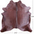 Brown Dyed Cowhide Natural Cowhide Rug - Large 6' 6"H x 6' 5"W