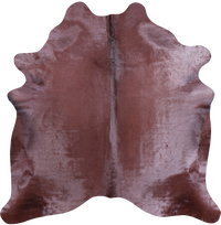 Thumbnail for Brown Dyed Cowhide Natural Cowhide Rug - Large 6' 6