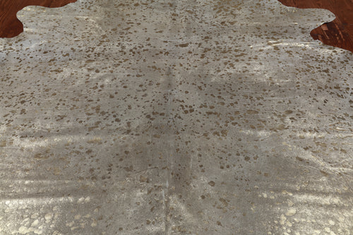 Gold Metallic Natural Cowhide Rug - XX-Large 7' 7