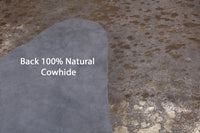 Thumbnail for Gold Metallic Natural Cowhide Rug - XX-Large 7' 8