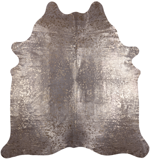 Gold Metallic Natural Cowhide Rug - XX-Large 7' 8