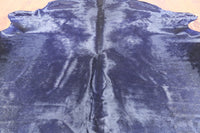 Thumbnail for Navy Blue Dyed Cowhide Natural Cowhide Rug - X-Large 6' 8