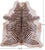Brown Zebra Animal Print Natural Cowhide Rug - X-Large 7' 1"H x 6' 4"W