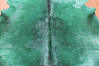 Thumbnail for Green Dyed Cowhide Natural Cowhide Rug - XX-Large 7' 10