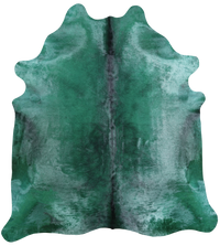 Thumbnail for Green Dyed Cowhide Natural Cowhide Rug - XX-Large 7' 10