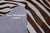Brown Zebra Animal Print Natural Cowhide Rug - Large 6' 7"H x 6' 0"W