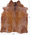 Gazelle Deer Animal Print Natural Cowhide Rug - X-Large 7' 0"H x 5' 8"W