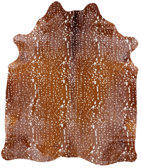 Thumbnail for Gazelle Deer Animal Print Natural Cowhide Rug - X-Large 7' 0