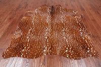Thumbnail for Gazelle Deer Animal Print Natural Cowhide Rug - X-Large 7' 0