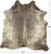 Gold Metallic Natural Cowhide Rug - X-Large 6' 9"H x 6' 5"W