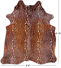 Thumbnail for Gazelle Deer Animal Print Natural Cowhide Rug - X-Large 6' 10