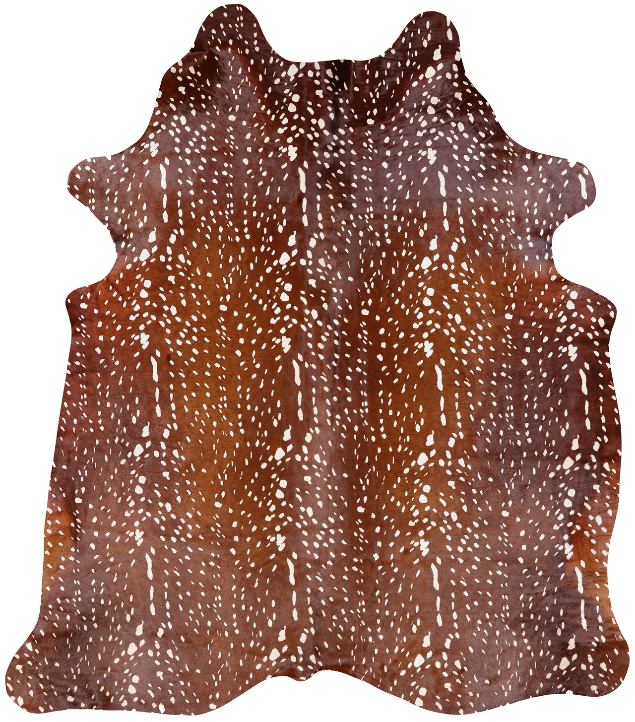 Gazelle Deer Animal Print Natural Cowhide Rug - X-Large 6' 10"H x 5' 9"W