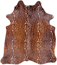 Thumbnail for Gazelle Deer Animal Print Natural Cowhide Rug - X-Large 6' 10
