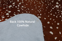 Thumbnail for Gazelle Deer Animal Print Natural Cowhide Rug - X-Large 6' 10