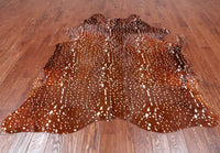 Thumbnail for Gazelle Deer Animal Print Natural Cowhide Rug - X-Large 6' 10