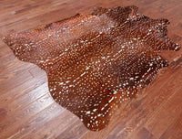 Thumbnail for Gazelle Deer Animal Print Natural Cowhide Rug - X-Large 6' 10