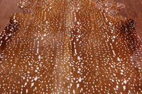 Thumbnail for Gazelle Deer Animal Print Natural Cowhide Rug - X-Large 7' 3