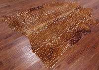 Thumbnail for Gazelle Deer Animal Print Natural Cowhide Rug - X-Large 7' 3