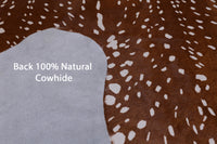 Thumbnail for Gazelle Deer Animal Print Natural Cowhide Rug - X-Large 7' 3