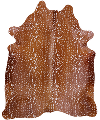 Thumbnail for Gazelle Deer Animal Print Natural Cowhide Rug - X-Large 7' 3