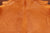 Orange Dyed Cowhide Natural Cowhide Rug - X-Large 6' 11"H x 6' 7"W