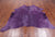 Purple Dyed Cowhide Natural Cowhide Rug - X-Large 6' 8"H x 6' 8"W