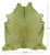 Green Dyed Cowhide Natural Cowhide Rug - XX-Large 7' 7"H x 6' 10"W