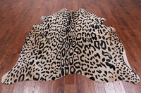 Thumbnail for Leopard Animal Print Natural Cowhide Rug - XX-Large 7' 7