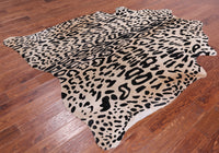 Thumbnail for Leopard Animal Print Natural Cowhide Rug - XX-Large 7' 7