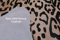 Thumbnail for Leopard Animal Print Natural Cowhide Rug - XX-Large 7' 7