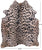 Leopard Animal Print Natural Cowhide Rug - XX-Large 7' 7"H x 6' 2"W