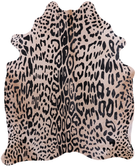 Thumbnail for Leopard Animal Print Natural Cowhide Rug - XX-Large 7' 7