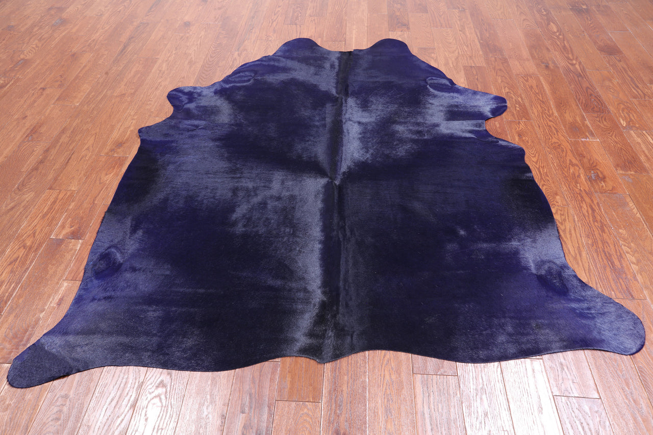 Dyed Cowhide Natural Cowhide Rug - X-Large 7' 0"H x 6' 2"W