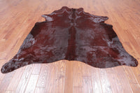 Thumbnail for Burgundy Dyed Cowhide Natural Cowhide Rug - XX-Large 8' 0
