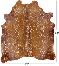 Thumbnail for Gazelle Deer Animal Print Natural Cowhide Rug - X-Large 6' 8