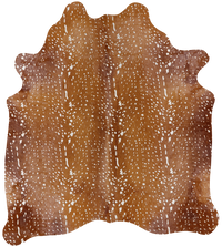 Thumbnail for Gazelle Deer Animal Print Natural Cowhide Rug - X-Large 6' 8