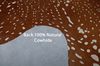 Thumbnail for Gazelle Deer Animal Print Natural Cowhide Rug - X-Large 6' 8
