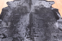 Thumbnail for Black Dyed Cowhide Natural Cowhide Rug - X-Large 7' 3