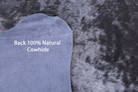 Thumbnail for Black Dyed Cowhide Natural Cowhide Rug - X-Large 7' 3