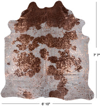 Thumbnail for Metallic Natural Cowhide Rug - XX-Large 7' 7