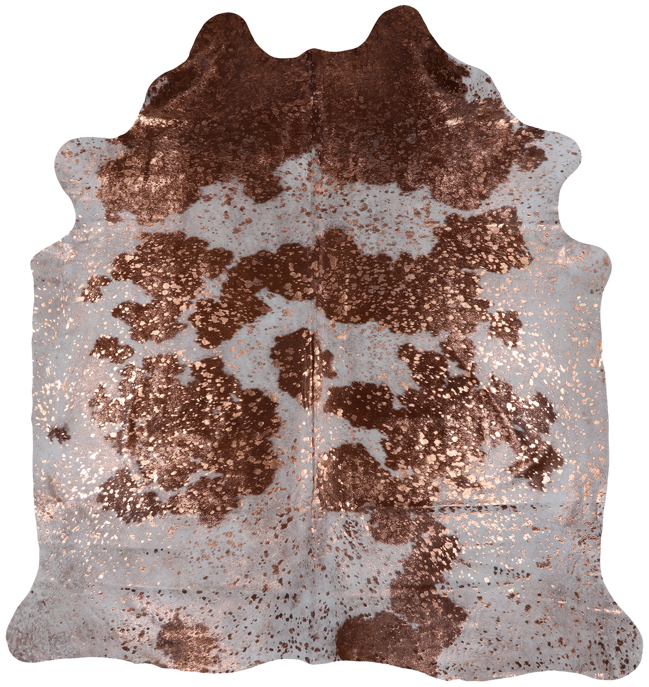 Metallic Natural Cowhide Rug - XX-Large 7' 7"H x 6' 10"W