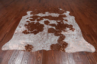 Thumbnail for Metallic Natural Cowhide Rug - XX-Large 7' 7