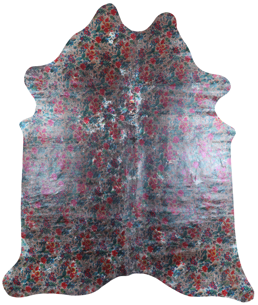 Printed Cowhide Natural Cowhide Rug - XX-Large 7' 5"H x 6' 2"W