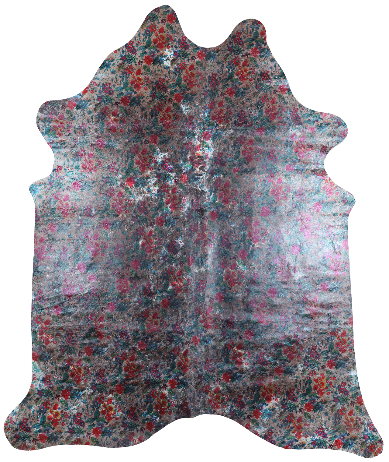 Printed Cowhide Natural Cowhide Rug - XX-Large 7' 5"H x 6' 2"W