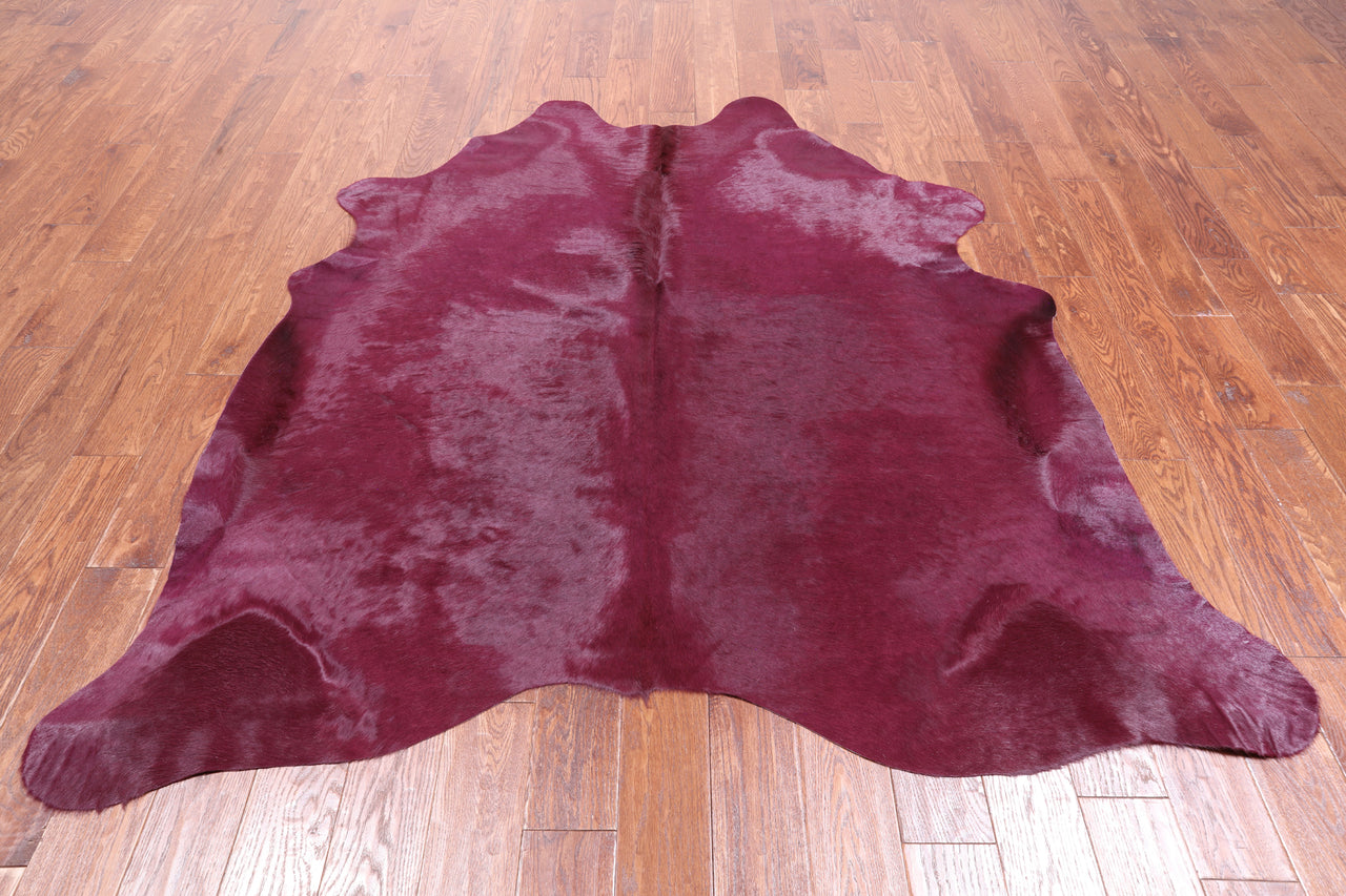 Dyed Cowhide Natural Cowhide Rug - Large 6' 6"H x 6' 2"W